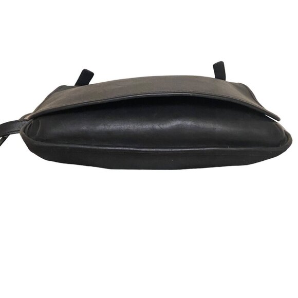 Vintage Coach 9134 Slim Hippie Flap Leather Crossbody Shoulder Bag in Black - Picture 7 of 10